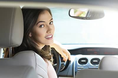 Girl in the car